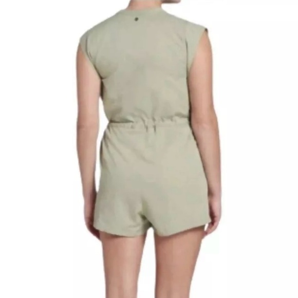Calia By Carrie Underwood Soft Utility Romper Green Shorts Sz-Large I31 - Picture 2 of 12